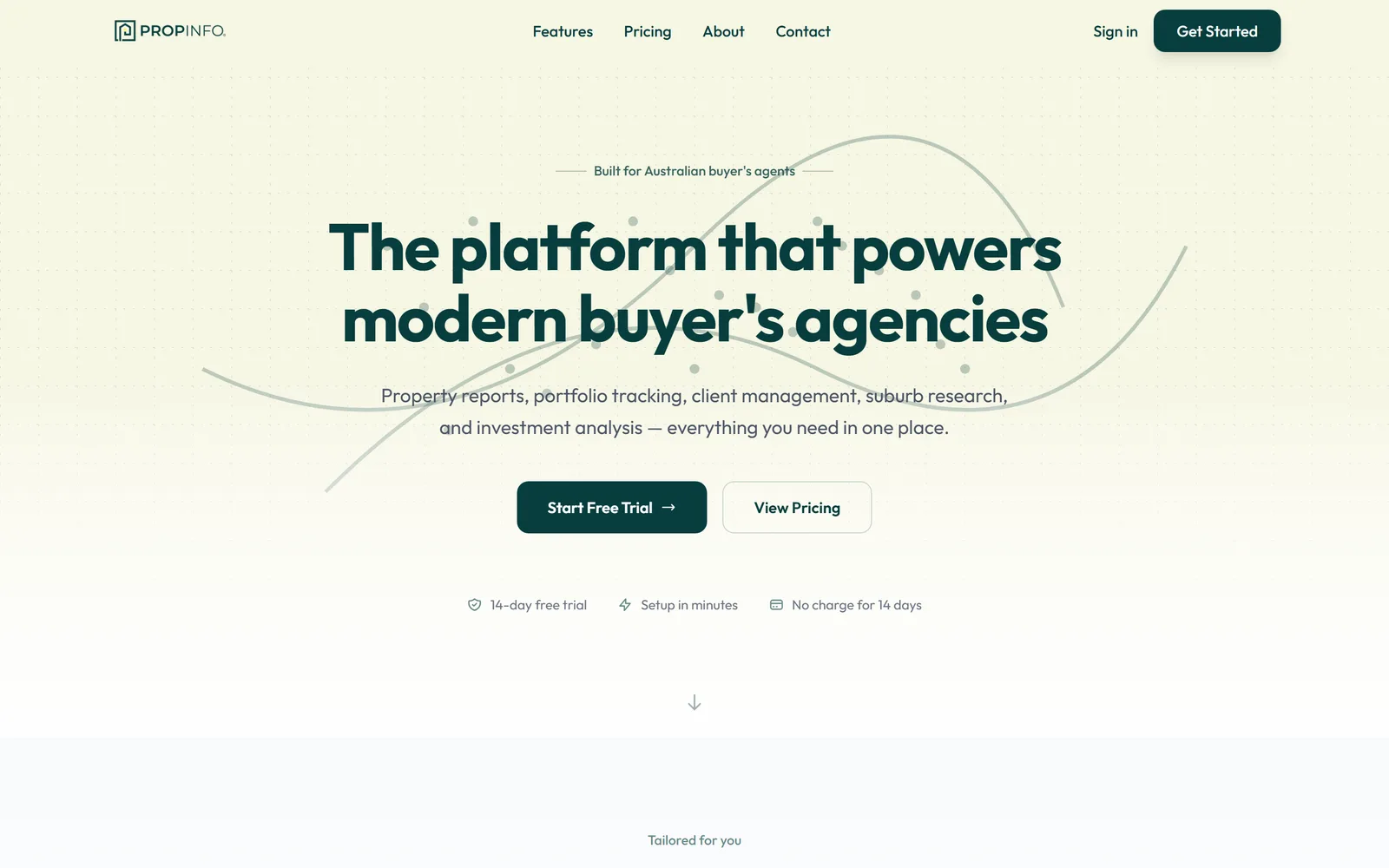 PropInfo, a platform for Australian buyer's agents